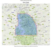 Carte de randonnée - Dark Peak XT40 BMM | Harvey Maps - British Mountain
