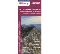 Carte de randonnée - De Castellane à Sisteron, La route Napoléon en Provence | FFRandonnée