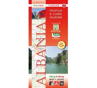 Carte de randonnée de l'Albanie n° 2 - Tropoja, B. Curri, Valbona | Huber