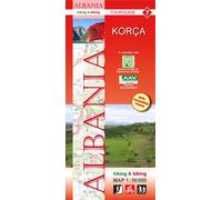Carte de randonnée de l'Albanie n° 7 - Korça | Huber