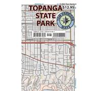 Carte de randonnée du parc d'État de Topanga | Tom Harrison Maps