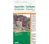 Carte de randonnée - Ermionis, Trizinia, Poros, Hydra, Spetses - série Step by Step n° 9 (Grèce) | Orama
