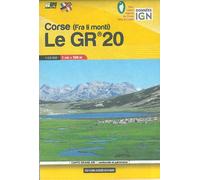 Carte de randonnée et de tourisme (format poche) - Corse GR20 | Didier Richard