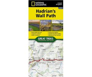 Carte de randonnée - Hadrian's Wall Path | National Geographic - Great Treks