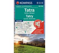 Carte de randonnée - Hautes Tatras & Tatras de Bela | Kompass 2130 - 1:25 000