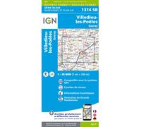 Carte de randonnée IGN Série Bleue n° 1314 - Villedieu-les-Poëlles, Gavray