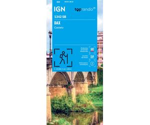 Carte de randonnée IGN Série Bleue n° 1342 - Dax, Castets
