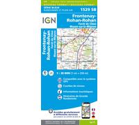 Carte de randonnée IGN Série Bleue n° 1529 - Frontenay-Rohan, Forêt de Chizé /Mauzé-sur-le-Mignon