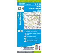 Carte de randonnée IGN Série Bleue n° 1618 - Sillé-le-Guillaume, Conlie, Ste-Suzanne