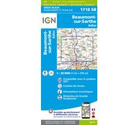 Carte de randonnée IGN Série Bleue n° 1718 - Beaumont-sur-Sarthe, Ballon