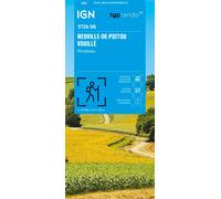 Carte de randonnée IGN Série Bleue n° 1726 - Neuville-de-Poitou, Vouillé, Mirebeau