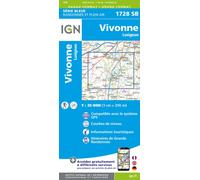 Carte de randonnée IGN Série Bleue n° 1728 - Vivonne, Lusignan