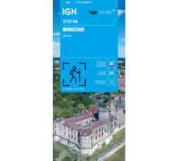 Carte de randonnée IGN Série Bleue n° 1737 - Monségur, Duras