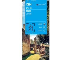 Carte de randonnée IGN Série Bleue n° 1741 - Mézin, Montréal, Gabarret