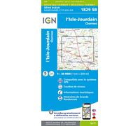Carte de randonnée IGN Série Bleue n° 1829 - L'Isle-Jourdain, Charroux