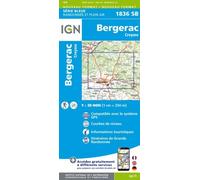 Carte de randonnée IGN Série Bleue n° 1836 - Bergerac, Creysse