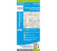 Carte de randonnée IGN Série Bleue n° 1921 - Château-Renault, St-Amand-Longpré