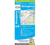 Carte de randonnée IGN Série Bleue n° 2120 - Beaugency, Mer, Saint-Laurent, Meung-sur-Loire