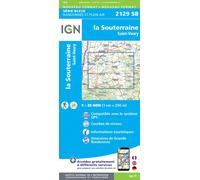 Carte de randonnée IGN Série Bleue n° 2129 - La Souterraine, Saint-Vaur
