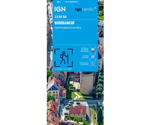 Carte de randonnée IGN Série Bleue n° 2130 - Bourganeuf, Saint-Sulpice-Laurière