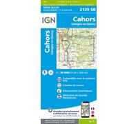 Carte de randonnée IGN Série Bleue n° 2139 - Cahors, Limogne-en-Quercy