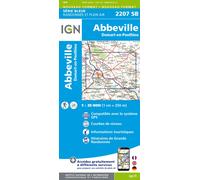 Carte de randonnée IGN Série Bleue n° 2207 - Abbeville, Domart-en-Ponthieu