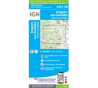 Carte de randonnée IGN Série Bleue n° 2321 - Argent-sur-Sauldre, Brinon-sur-Sauldre