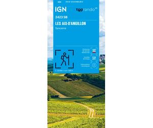 Carte de randonnée IGN Série Bleue n° 2423 - Les Aix-d'Angillon, Sancerre