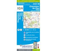 Carte de randonnée IGN Série Bleue n° 2426 - Charenton-du-Cher, Valigny, Forêt de Tronçais