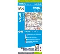 Carte de randonnée IGN Série Bleue n° 2506 - Douai, Rouvroy, Vitry-en-Artois
