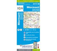 Carte de randonnée IGN Série Bleue n° 2515 - Mormant, Rozay-en-Brie, Jouy-le-Châtel