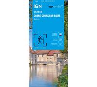 Carte de randonnée IGN Série Bleue n° 2522 - Cosne-Cours-sur-Loire, Donzy