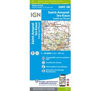 Carte de randonnée IGN Série Bleue n° 2605 - Saint-Amand-les-Eaux, Condé-sur-l'Escaut