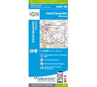 IGN – Carte 2609SB Saint-Quentin Ribemont – Échelle 1:25 000