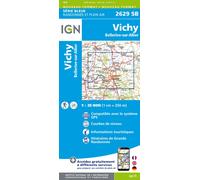 Carte de randonnée IGN Série Bleue n° 2629 - Vichy, Bellerive-sur-Allier