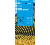 Carte de randonnée IGN Série Bleue n° 2720 - Chablis, Champs-sur-Yonne