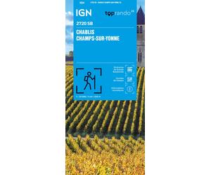 Carte de randonnée IGN Série Bleue n° 2720 - Chablis, Champs-sur-Yonne