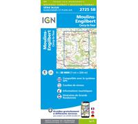 Collectif – 2725SB Châtillon-en-Bazois · Moulins-Engilbert – Série Bleue 2725 – IGN – Carte