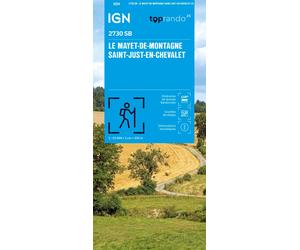 Carte de randonnée IGN Série Bleue n° 2730 - Le Mayet-de-Montagne, Saint-just-en-Chevalet