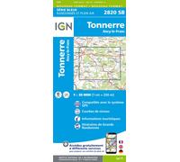 Collectif – 2820SB Tonnerre Ancy-le-Franc – Série Bleue 2820 – IGN – Carte