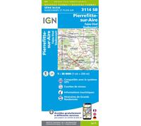 Carte de randonnée IGN Série Bleue n° 3114 - Pierrefitte-sur-Aire, Fains-Véel, Vaubecourt