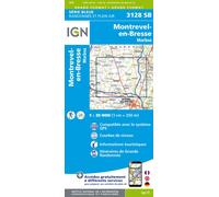 Carte de randonnée IGN Série Bleue n° 3128 - Montrevel-en-Bresse, Marboz