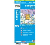 Carte de randonnée IGN Série Bleue n° 3211 - Longwy, Longuyon