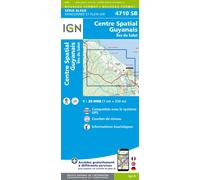 Carte de randonnée IGN Série Bleue n° 4710 - Centre Spatial Guyanais, île du Salut (Guyane)