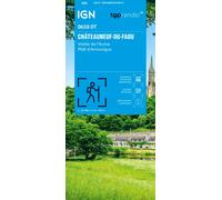 Carte de randonnée IGN TOP 25 n° 0618 OT - Châteauneuf-du-Faou, Vallée de l'Aulne, PNR d'Armorique