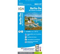 IGN – Carte topographique – Belle-Île, Îles d'Houat et d'Hoëdic – Taille unique