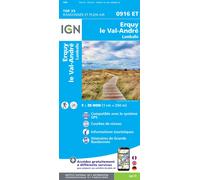 Carte de randonnée IGN TOP 25 n° 0916 ET - Erquy, le Val-André, Lamballe