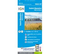 Carte de randonnée IGN TOP 25 n° 1022 ET- St-Nazaire, PNR de Brière