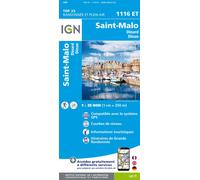 Carte de randonnée IGN TOP 25 n° 1116 ET - Saint-Malo, Dinard, Dinan