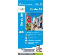 Carte de randonnée IGN TOP 25 n° 1329 OT - Ile de Ré